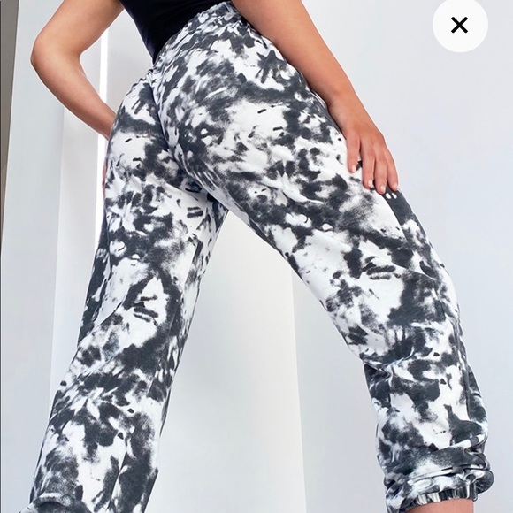 Black Tie Dye Casual Joggers - Picture 2 of 6